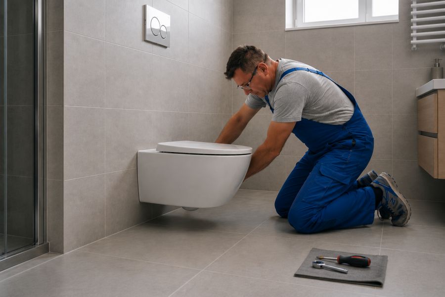 Montaža WC školjk